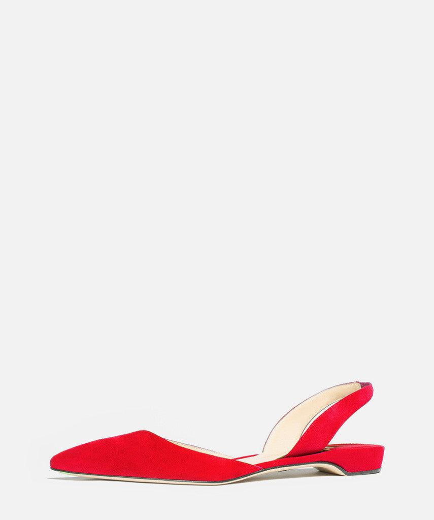 Paul andrew rhea 2024 suede slingback flats
